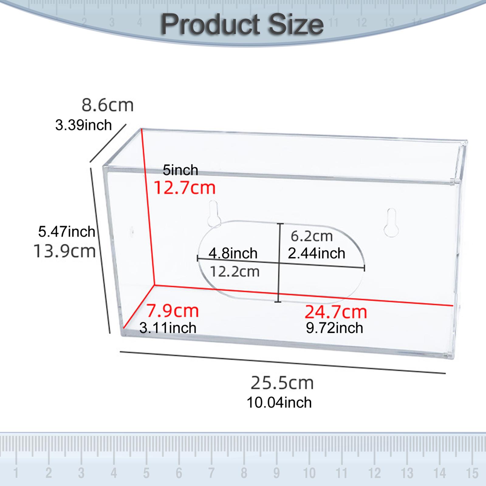 Medical Lab Design - Support mural transparent robuste pour boîte