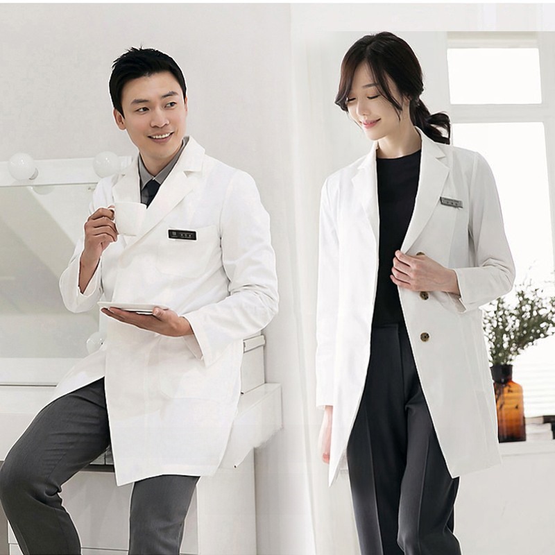 Medical Lab Design - Blouse médicale ajustée à manches longues