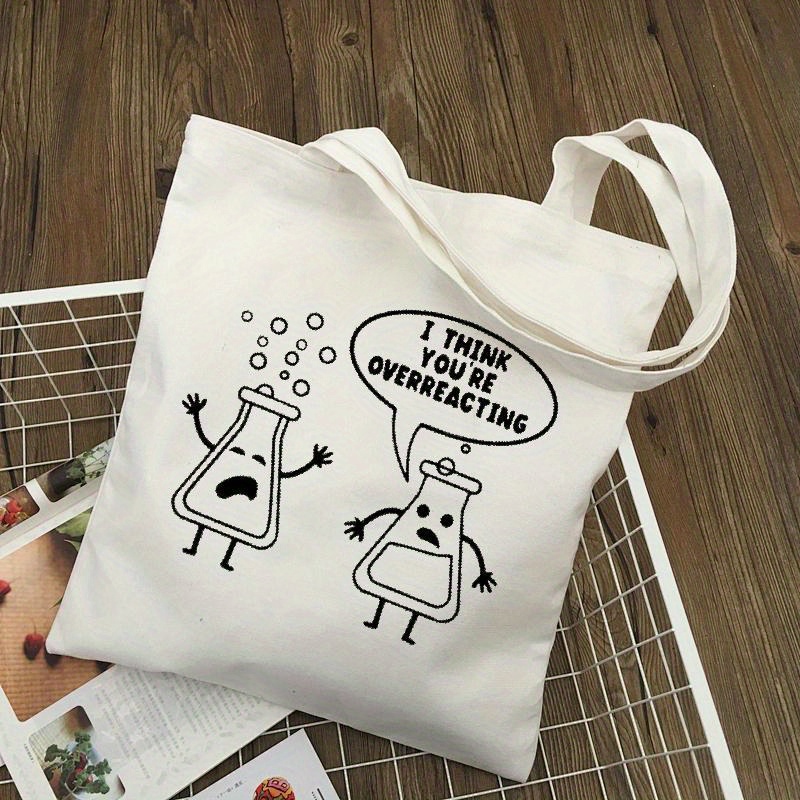 Medical Lab Design - Sac fourre-tout en toile blanche avec